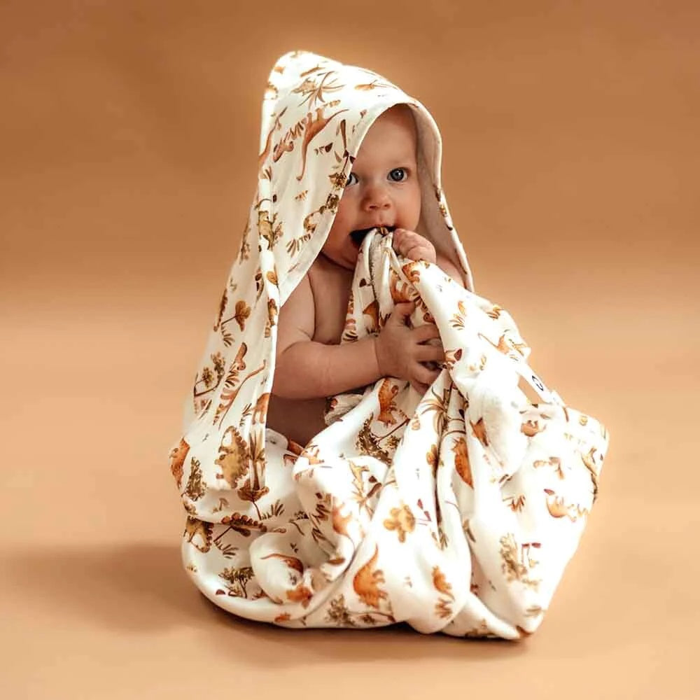 Snuggle Hunny Kids Organic Baby Towel (Dino)
