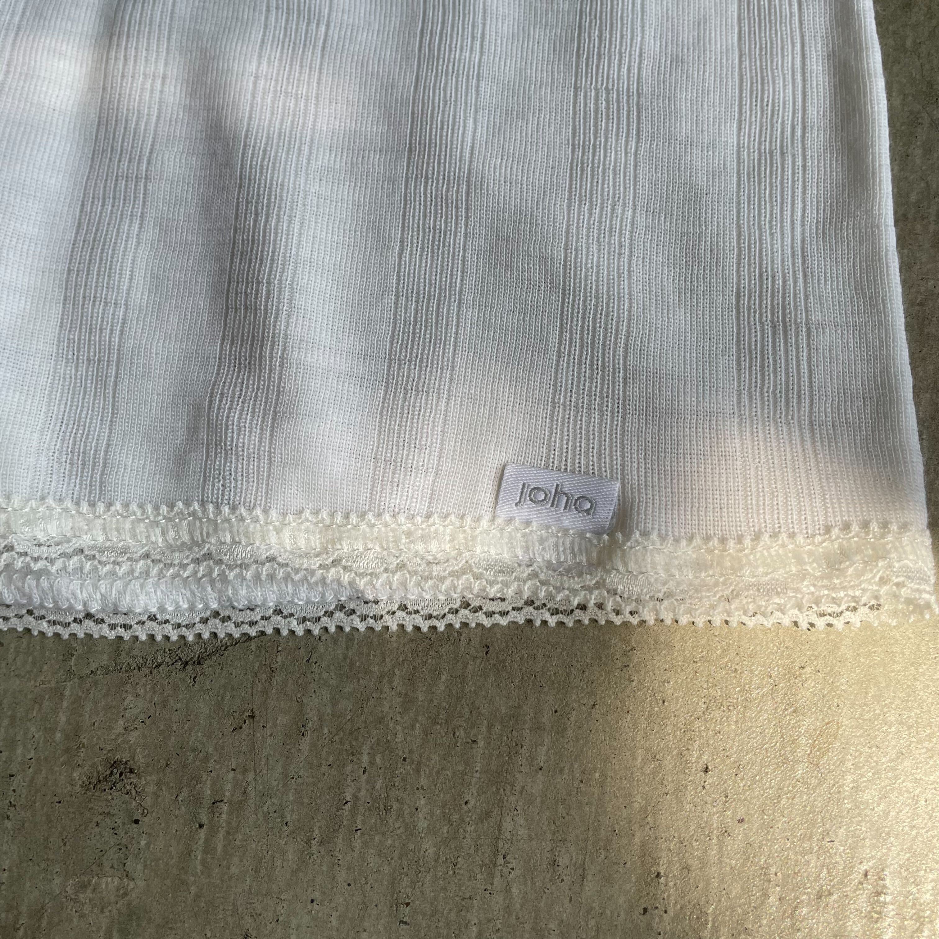 Joha ウール・シルク ハーフレギンス (オフホワイト)