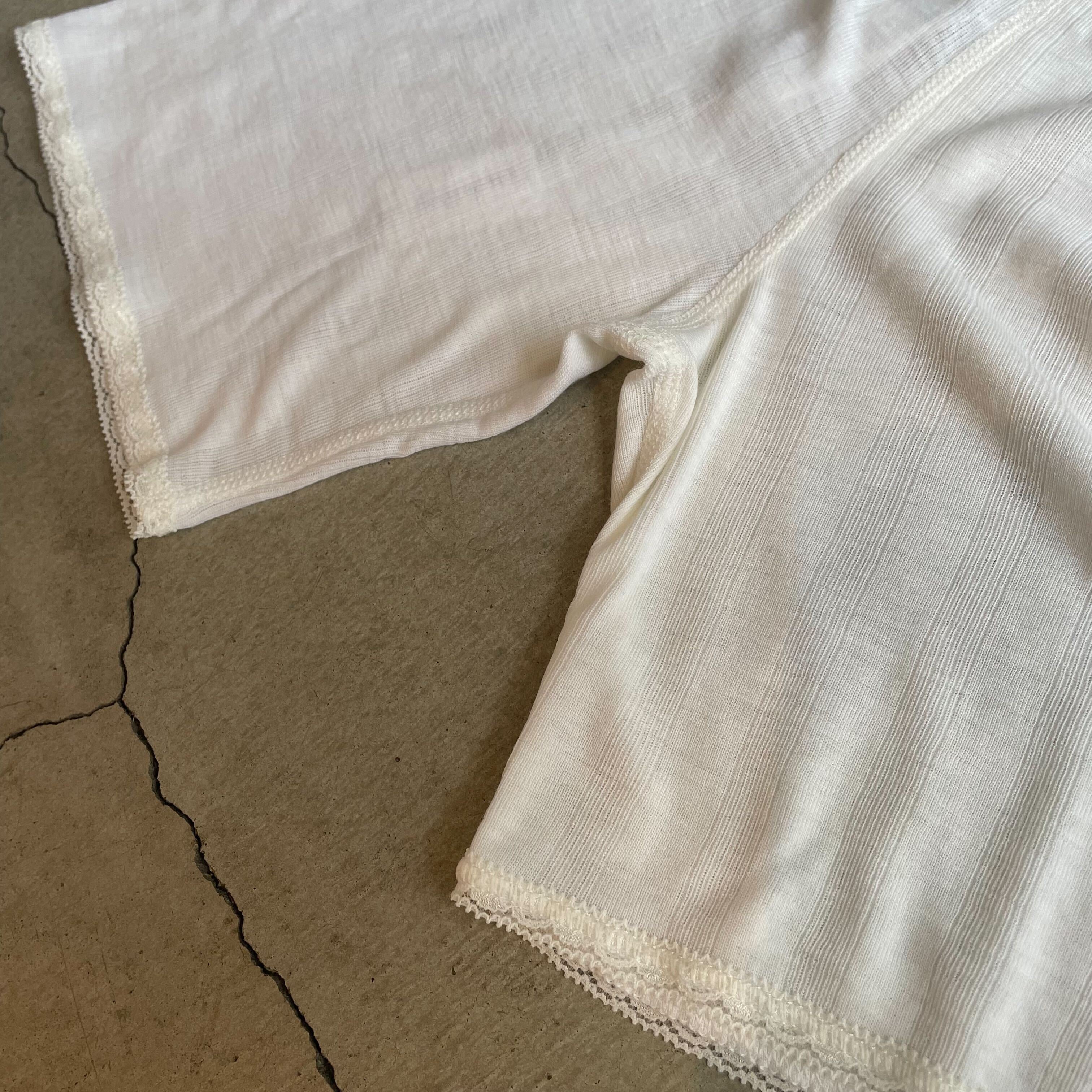 Joha ウール・シルク ハーフレギンス (オフホワイト)