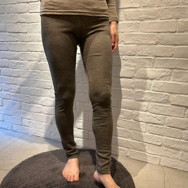 Joha ウール・シルクレギンス(マッドブラウン)