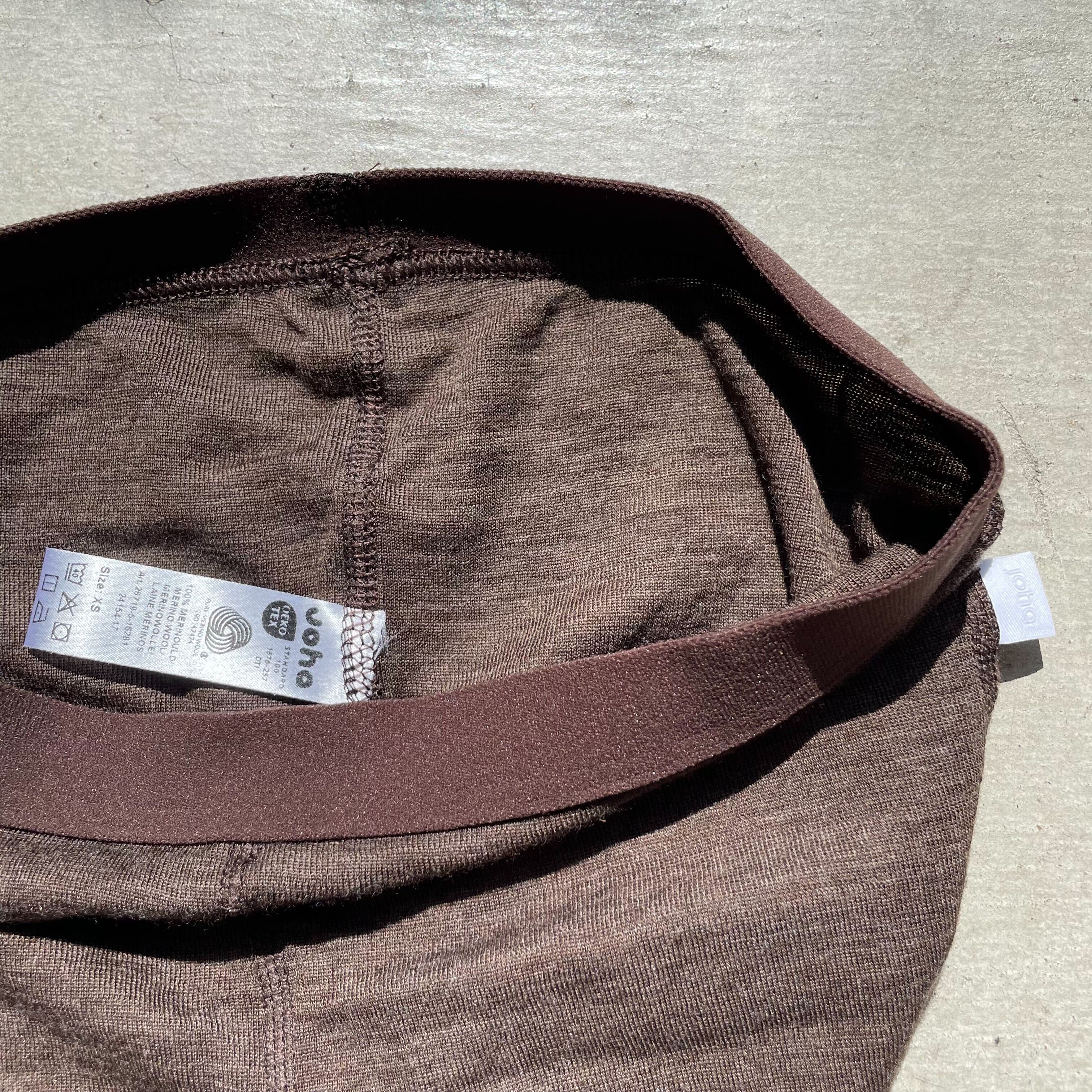 Joha ウール レギンス(ブラウン)