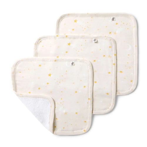 Snuggle Hunny Kids オーガニックウォッシュクロス 3P(Stardust Orga)