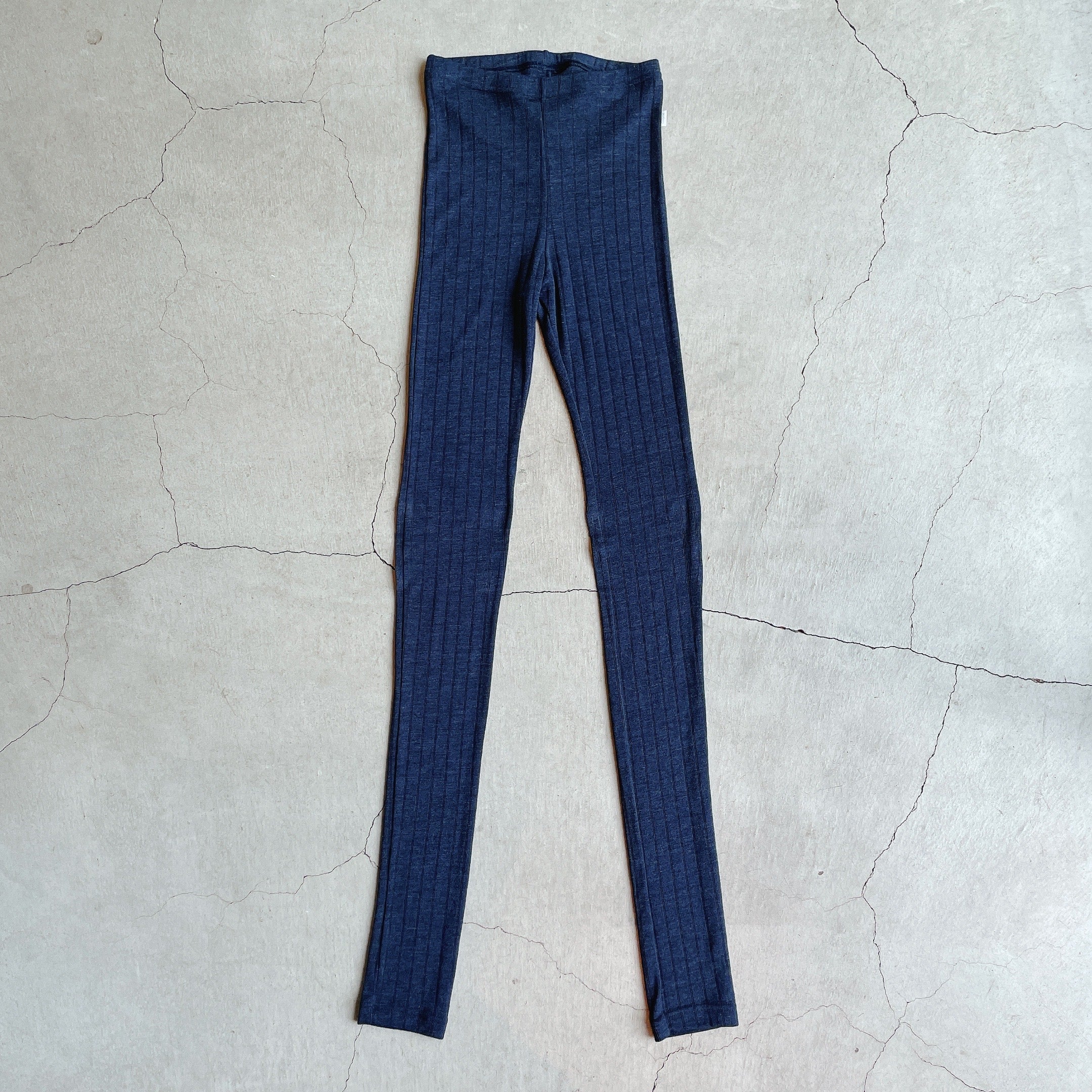 Joha ウール・シルク レギンス(ネイビー)