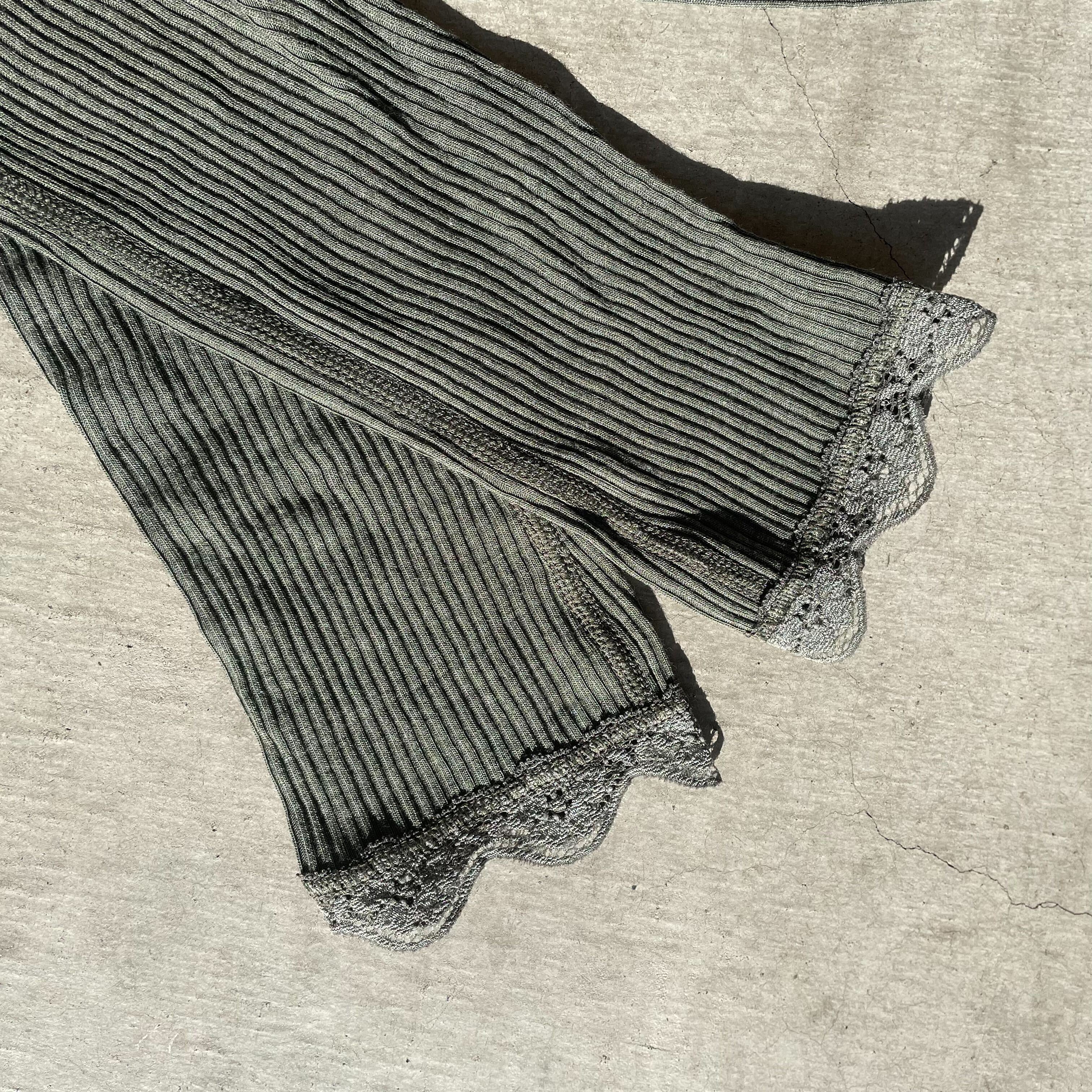 Joha ウール・シルクレギンス(オリーブ)