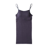 Souple Luz Straight Neck Bra Pad Camisole (Padded) Navy