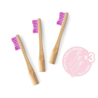 THE HUMBLE CO. Bamboo Toothbrush with replaceable head (purple)