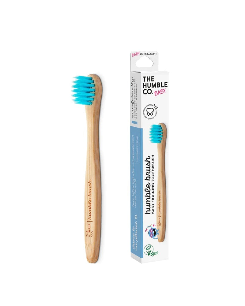 THE HUMBLE CO. Bamboo Baby Toothbrush (Blue)
