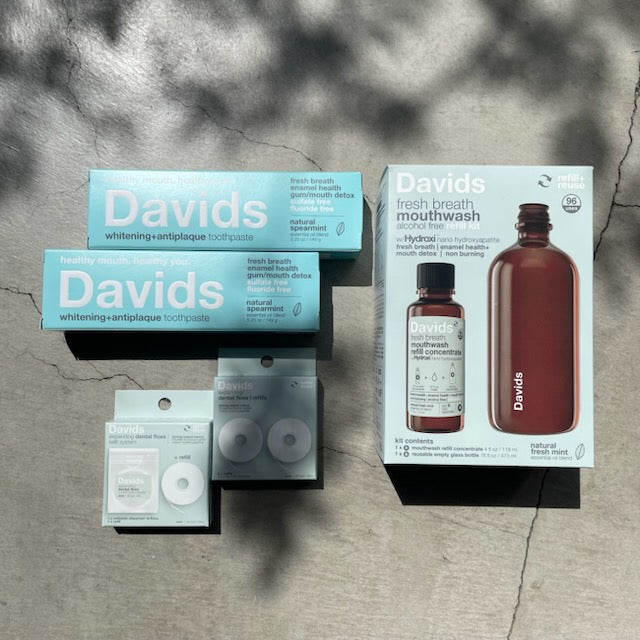 【10%OFF】Davids トータルケア まとめ買いセット (スペアミント)