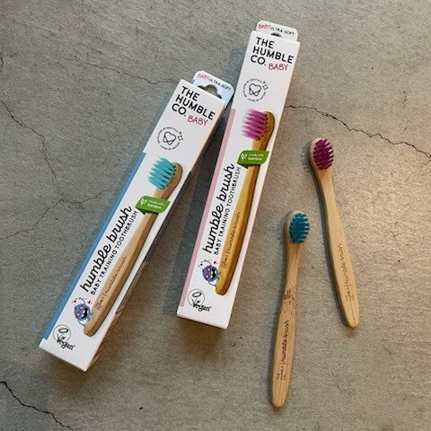 THE HUMBLE CO. Bamboo Baby Toothbrush (Blue)