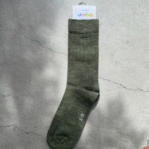 Joha Wool Socks リブ薄手 レディース