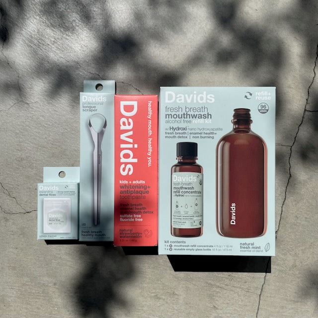 【10%OFF】Davids 舌ケア＆マウスウォッシュセット (ストロベリースイカ)