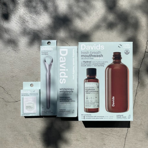 【10%OFF】Davids 舌ケア＆マウスウォッシュセット (ペパーミント)