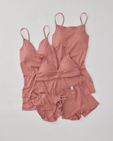 Souple Luz Straight Neck Bra Pad Camisole (Padded) Wild Rose