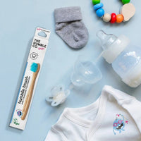 THE HUMBLE CO. Bamboo Baby Toothbrush (Blue)