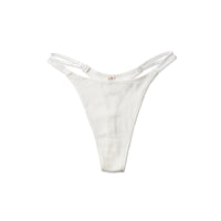 Souple Luz Double Strap Thong, White