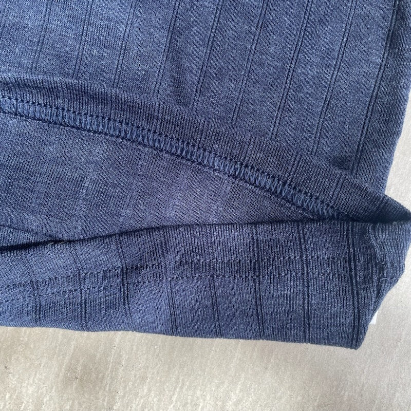 Joha wool and silk T-shirt (navy)