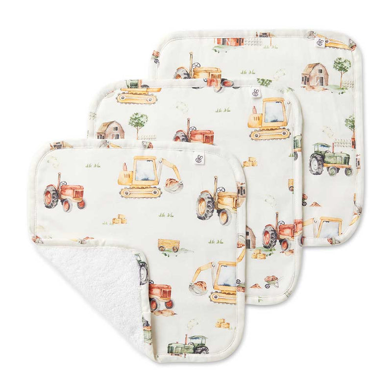 オーガニック スナグルハニーキッズ オーガニックコットン ハンドタオル ウォッシュクロス GOTS認証取得 25㎝×25㎝ 3枚セット 商品イメージ