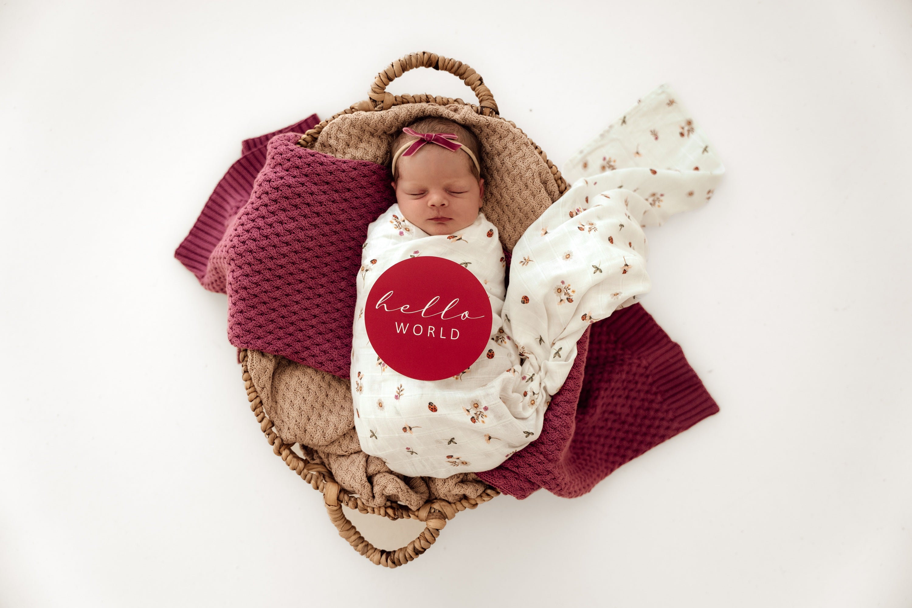 Snuggle Hunny Kids Organic Muslin Wraps (Ladybug)