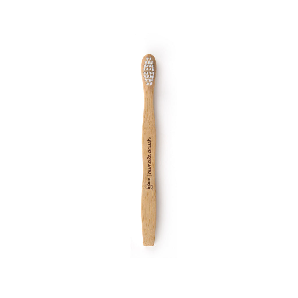 THE HUMBLE CO. Bamboo Kids Toothbrush (White)
