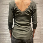 Joha ウール・シルク アンダーシャツ（オリーブ）