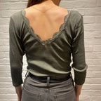 Joha ウール・シルク アンダーシャツ（オリーブ）