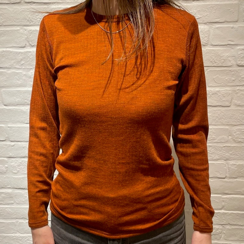 Joha ウール リブブラウス（アプリコットK）