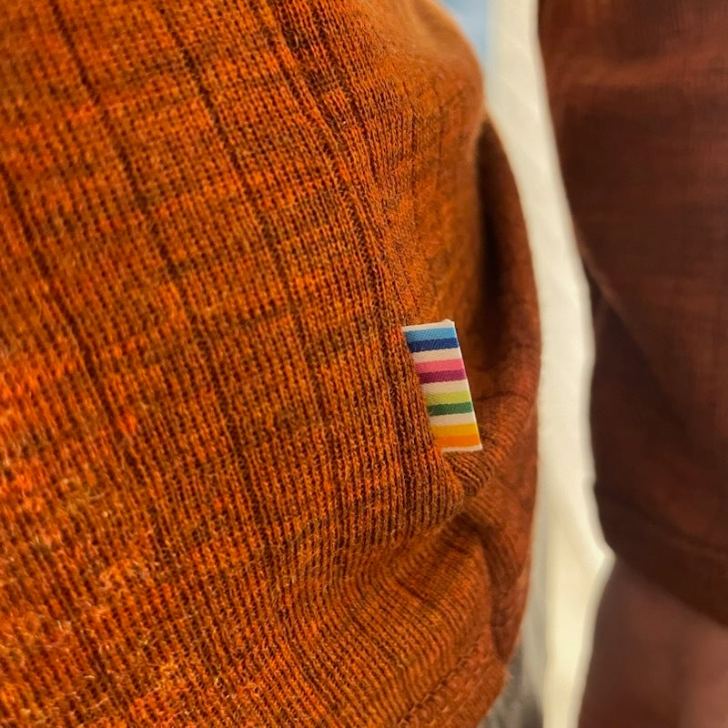 Joha ウール リブブラウス（アプリコットK）