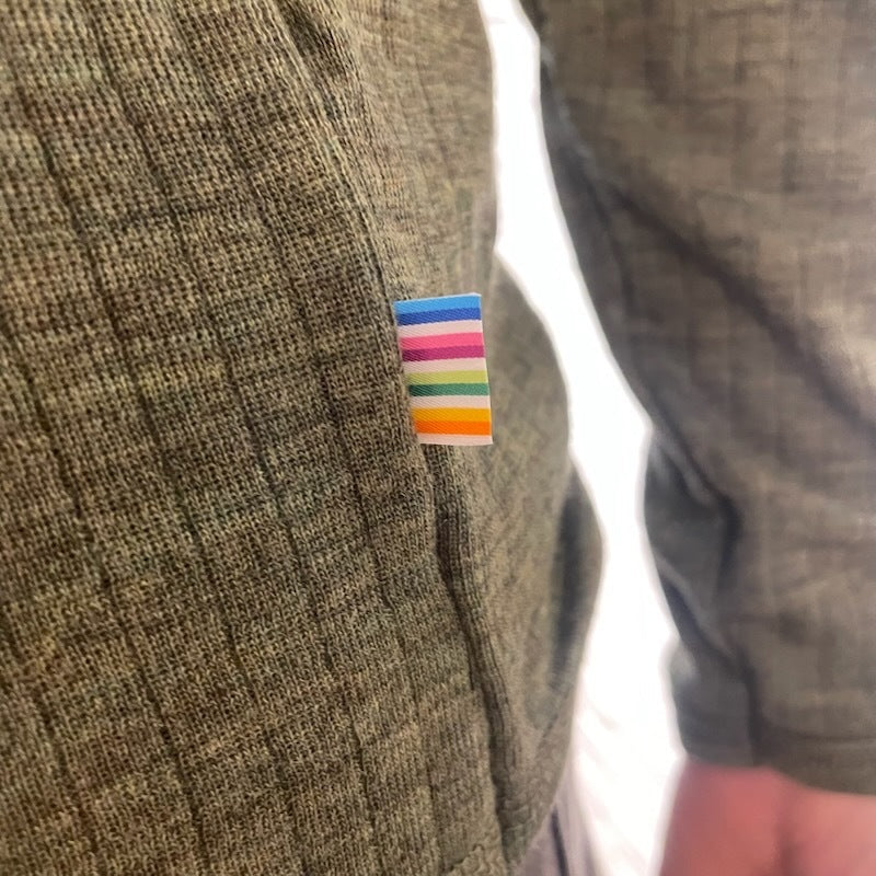 Joha ウール リブブラウス（モスグリーンK）