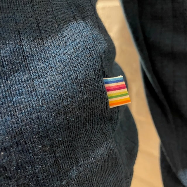 Joha ウール リブブラウス（ディープブルーK）