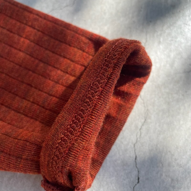 Joha ウール リブブラウス（アプリコットK）