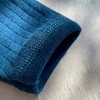 Joha ウール リブブラウス（ディープブルーK）