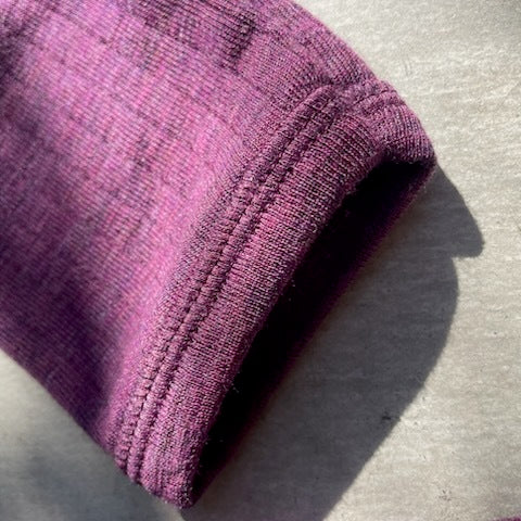 Joha ウール リブブラウス（パープルK）