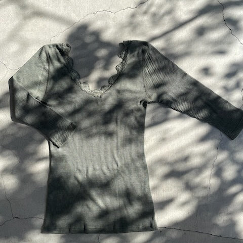 Joha ウール・シルク アンダーシャツ（オリーブ）