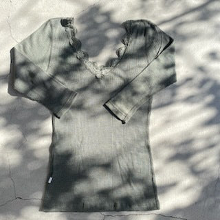 Joha ウール・シルク アンダーシャツ（オリーブ）