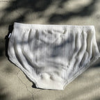 Joha ウール・シルク ヒップスターレース（オフホワイト）