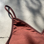 【期間限定11/21-12/14】Souple Luz ブラパットキャミソール（パット入り）チェストナット