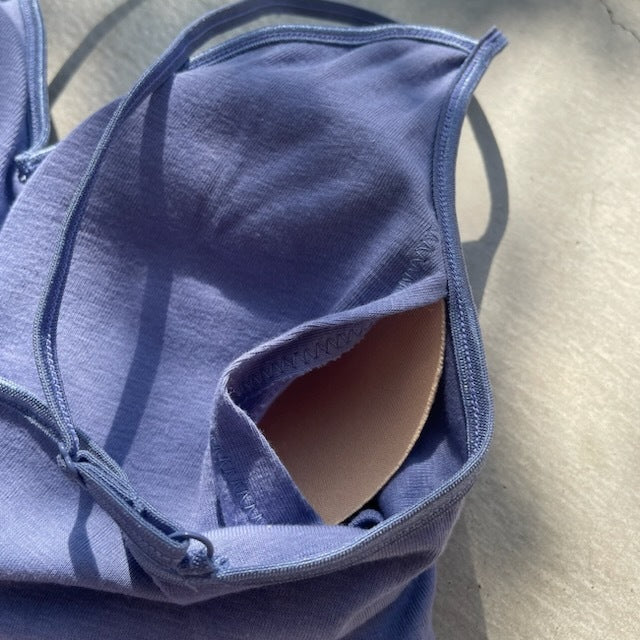 【期間限定11/21-12/14】Souple Luz ブラパットキャミソール（パット入り）コーンフラワー