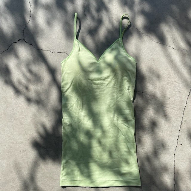 【期間限定11/21-12/14】Souple Luz ブラパットキャミソール（パット入り）ライム