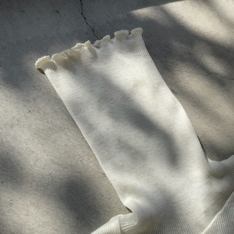 【期間限定11/21-12/14】Souple Luz コットンカシミヤリブ タートルネックロングスリーブTシャツ