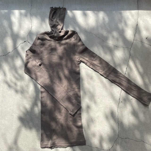 【期間限定11/21-12/14】Souple Luz コットンカシミヤリブ タートルネックロングスリーブTシャツ