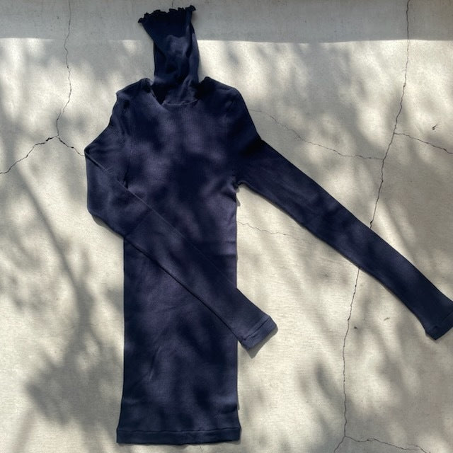 【期間限定11/21-12/14】Souple Luz コットンカシミヤリブ タートルネックロングスリーブTシャツ