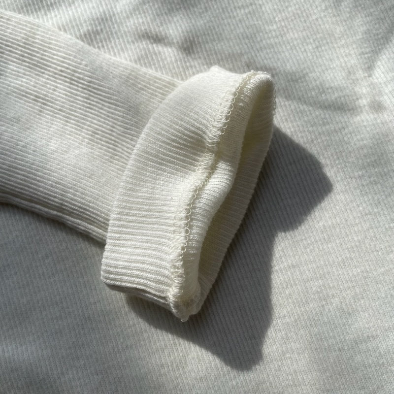 【期間限定11/21-12/14】Souple Luz コットンカシミヤリブ クルーロングスリーブTシャツ