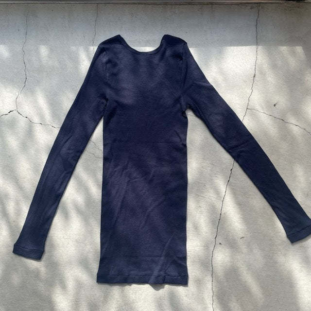 【期間限定11/21-12/14】Souple Luz コットンカシミヤリブ クルーロングスリーブTシャツ