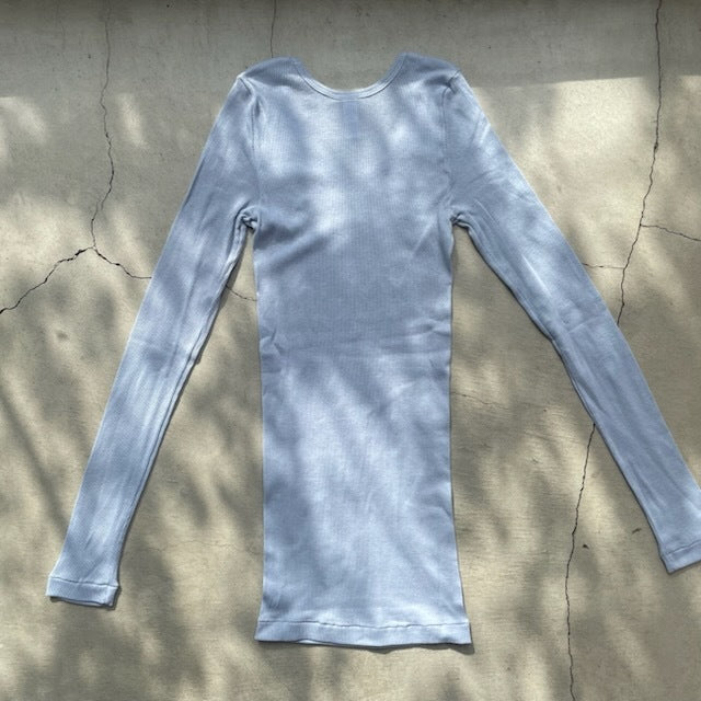 【期間限定11/21-12/14】Souple Luz コットンカシミヤリブ クルーロングスリーブTシャツ