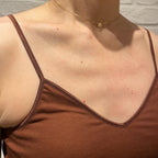 【期間限定11/21-12/14】Souple Luz ブラパットキャミソール（パット入り）チェストナット