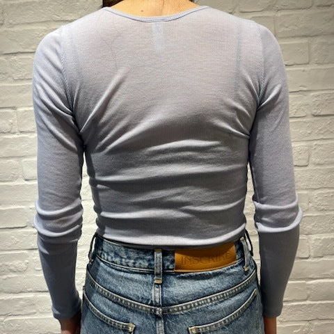 【期間限定11/21-12/14】Souple Luz コットンカシミヤリブ クルーロングスリーブTシャツ