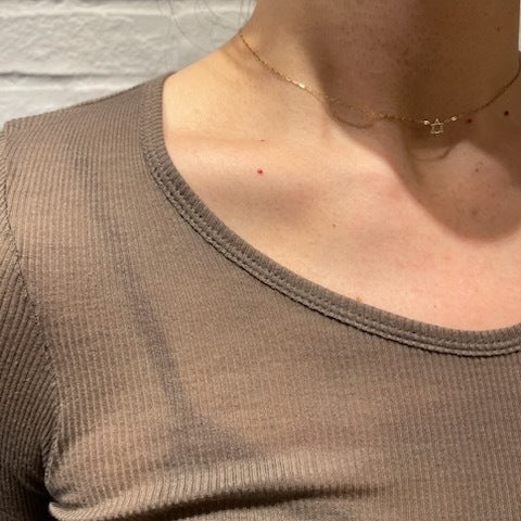 【期間限定11/21-12/14】Souple Luz コットンカシミヤリブ クルーロングスリーブTシャツ