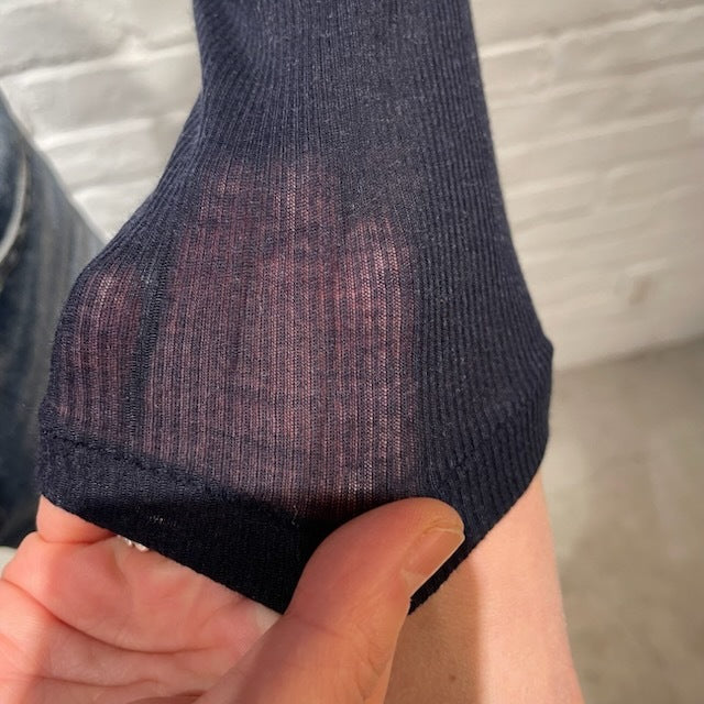 【期間限定11/21-12/14】Souple Luz コットンカシミヤリブ クルーロングスリーブTシャツ