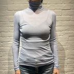 【期間限定11/21-12/14】Souple Luz コットンカシミヤリブ タートルネックロングスリーブTシャツ