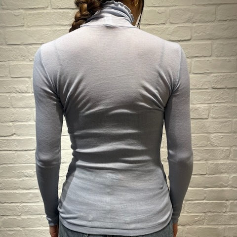 【期間限定11/21-12/14】Souple Luz コットンカシミヤリブ タートルネックロングスリーブTシャツ